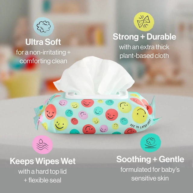 Alt view image 5 of 6 - The Honest Company Sniffer Soothers Nose and Face Wipes 60 Count