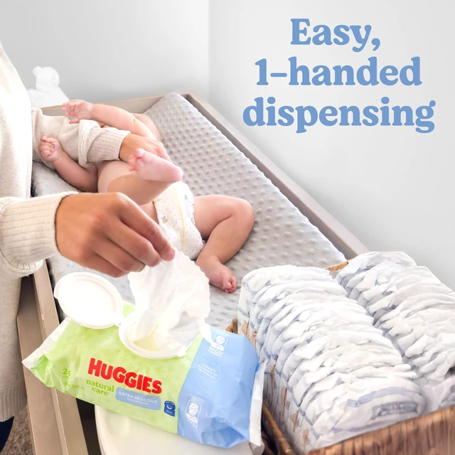 Alt view image 5 of 7 - Huggies Natural Care Extra Sensitive Baby Wipes, Unscented, 1 Flip-Top Pack (24 Wipes Total)