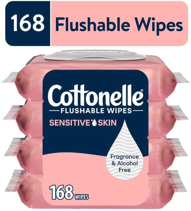 Alt view image 3 of 7 - Cottonelle Fragrance Free Flushable Wet Wipes, 4 Flip-Top Packs