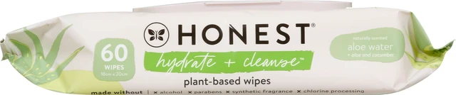 Alt view image 3 of 7 - The Honest Company Hydrate and Cleanse Benefit Wipes 60 Count