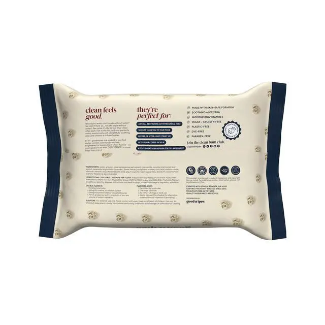 Alt view image 3 of 7 - goodwipes Flushable Butt Wipes, Liquid Death sCream Soda Scented, 3 Pack, 150 Total XL Wipes