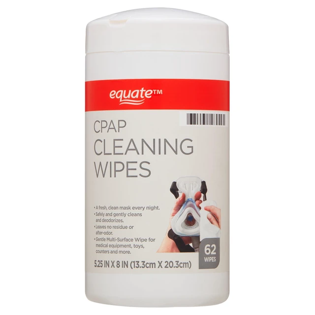 Alt view image 2 of 6 - Equate CPAP Cleaning Wipes, 62 Count
