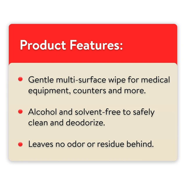 Alt view image 4 of 6 - Equate CPAP Cleaning Wipes, 62 Count