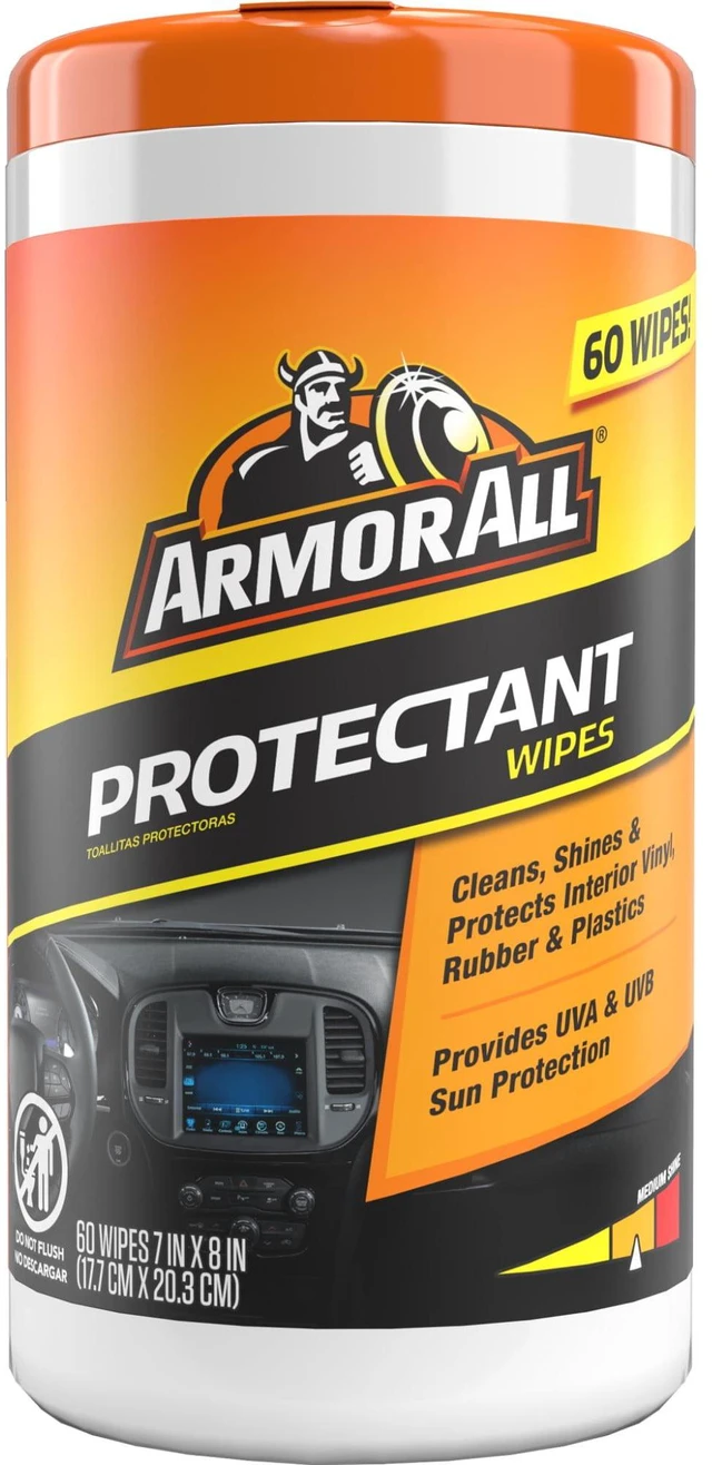 Alt view image 4 of 6 - Armor All Car Interior Protectant Car Cleaning Wipes, 60 Count