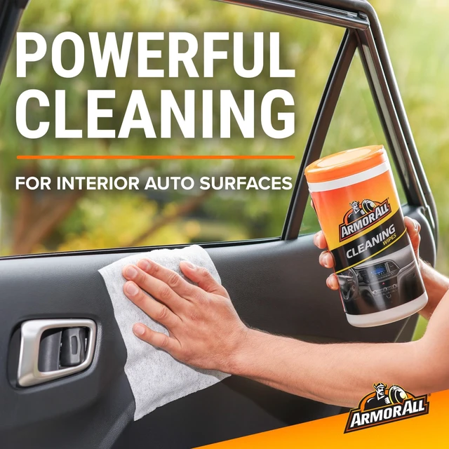 Alt view image 2 of 6 - Armor All Car Cleaning Wipes, Gift for Him, 60 Count