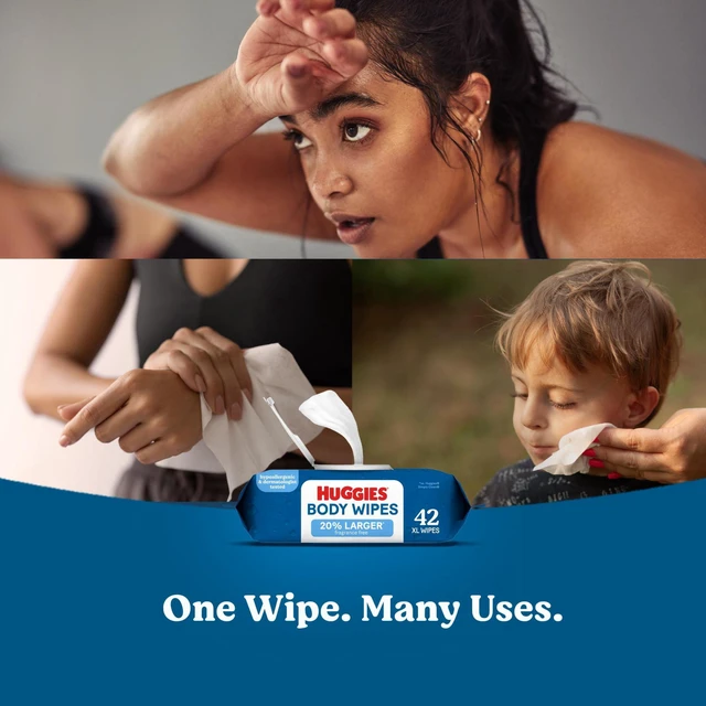 Alt view image 6 of 7 - Huggies Extra Large Unscented Wipes, 3 Flip-Top Packs, 126 Count