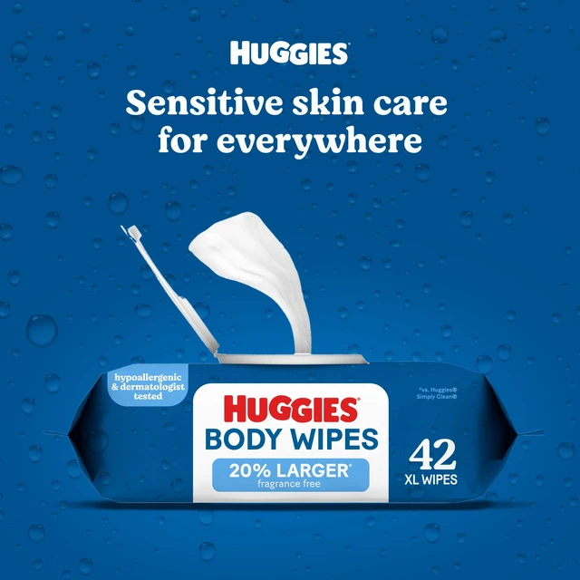 Alt view image 7 of 7 - Huggies Extra Large Unscented Wipes, 3 Flip-Top Packs, 126 Count