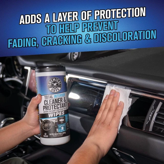 Alt view image 2 of 6 - Chemical Guys Total Interior Cleaner & Protectant Wipes in Canister 30ct