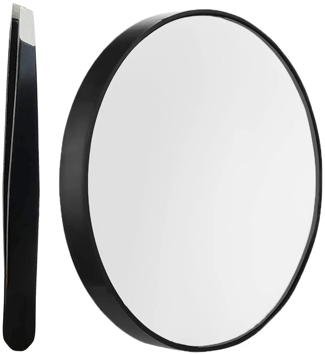 Main image of TTSAM 10X Magnifying Makeup Mirror, Round with 2 Suction Cups, Facial Cosmetic Shaving Home Travel Essential, Diameter 3.46inches