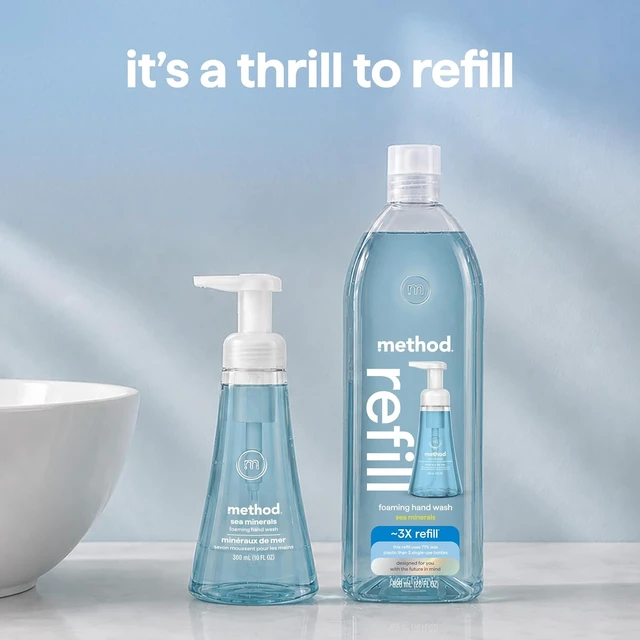 Alt view image 5 of 6 - Method Foaming Hand Wash Refill, Sea Minerals, 28Fl Oz