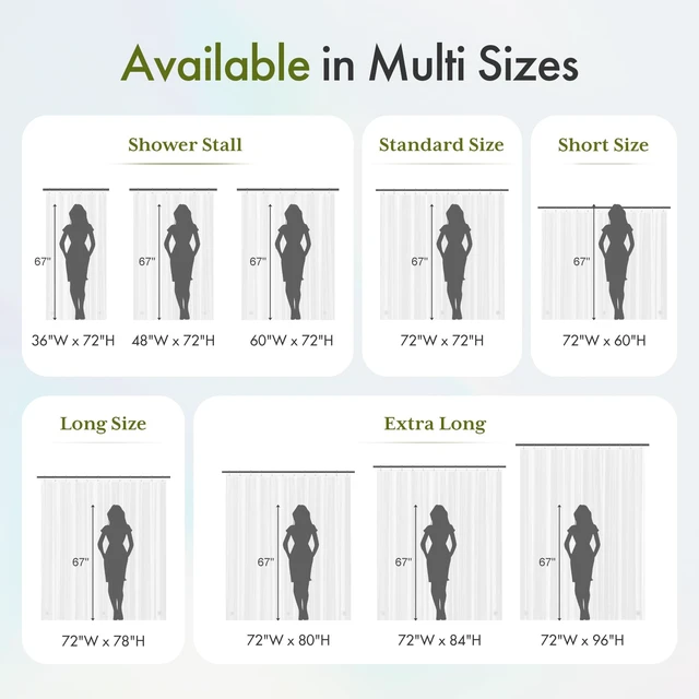 Alt view image 5 of 7 - Bathway Shower Curtain Liner Clear 72x72 PEVA Plastic Waterproof with 3 Magnets and 12 Rustproof Grommets, Lightweight Bathroom
