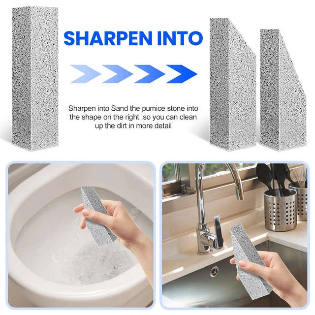 Alt view image 2 of 6 - Riuja 6-Pack Pumice Stone Toilet Bowl Cleaner