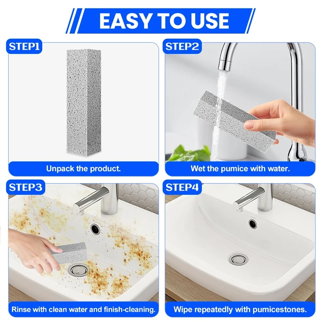 Alt view image 3 of 6 - Riuja 6-Pack Pumice Stone Toilet Bowl Cleaner