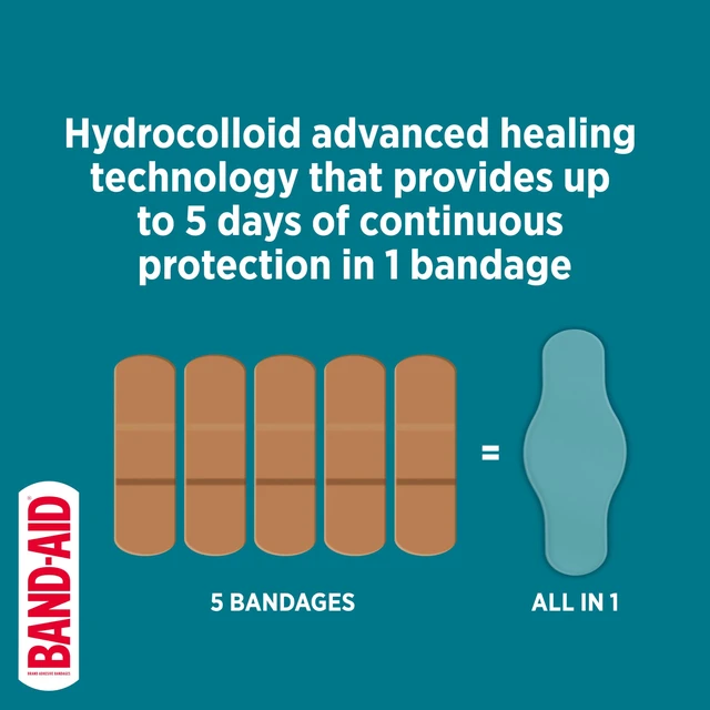 Alt view image 3 of 6 - BAND-AID Pro Heal 5 Day Protect Hydrocolloid Bandages, One Size, 10 Count