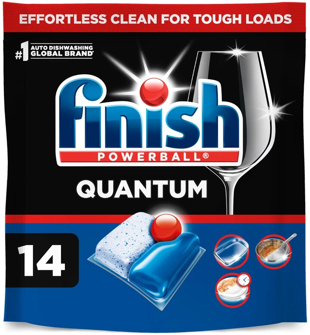 Main image of Finish Quantum Dishwasher Pods Dish Detergent Fresh Scent 14ct