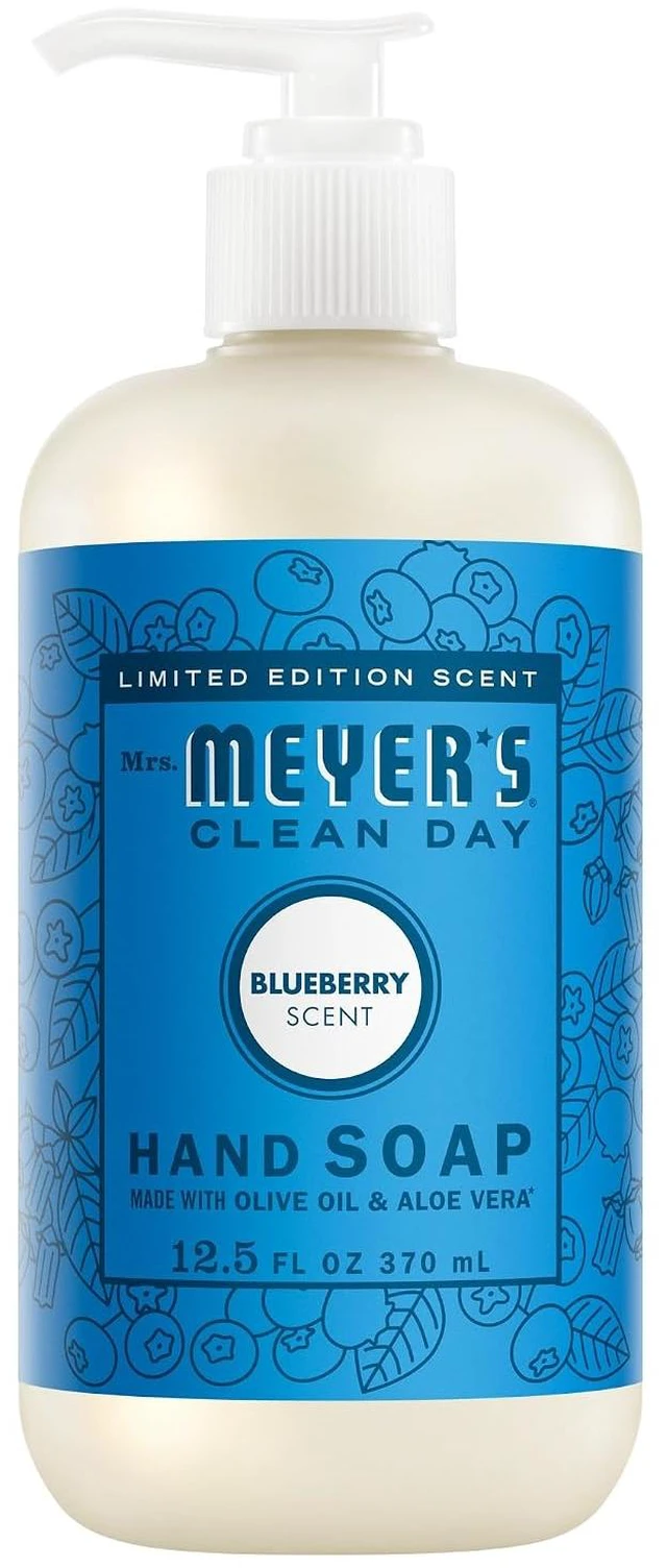 Main image of Mrs. Meyer's Clean Day Hand Soap, Blueberry Scent, 12.5 Fl Oz