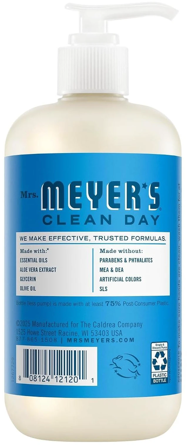 Alt view image 3 of 7 - Mrs. Meyer's Clean Day Hand Soap, Blueberry Scent, 12.5 Fl Oz