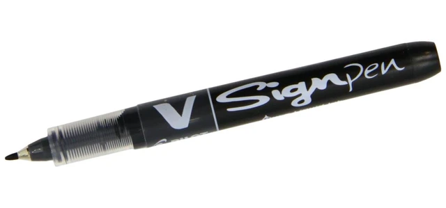 Main image of Pilot V Sign Liquid Ink Pen, 2.0mm Tip, Black, Single