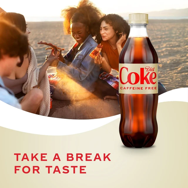 Alt view image 6 of 6 - Diet Coke Caffeine-Free Soda, 16.9 fl oz, 6 Pack