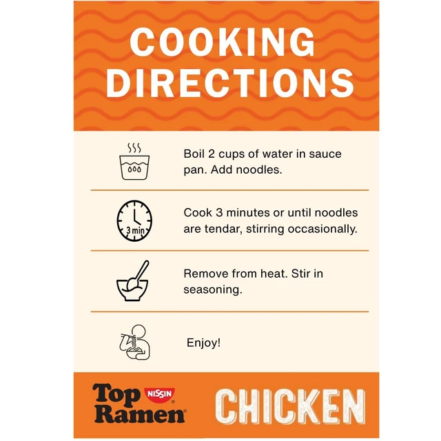 Alt view image 4 of 6 - Nissin Top Ramen Noodle Soup Chicken 3oz Pack of 24