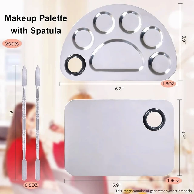 Alt view image 2 of 6 - Makeup Mixing Palette with Spatula