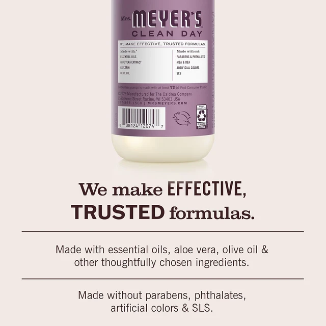 Alt view image 5 of 6 - Mrs. Meyer's Clean Day Hand Soap, Elderberry Scent, 12.5 fl oz Bottle