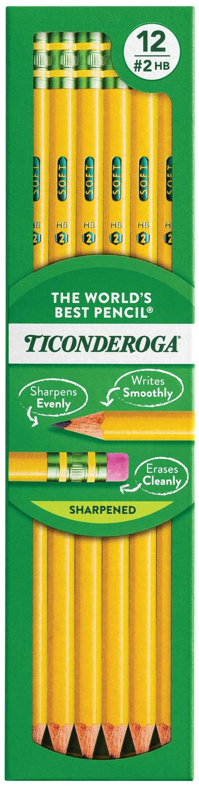 Main image of Ticonderoga Wood-Cased Pencils, Pre-Sharpened
