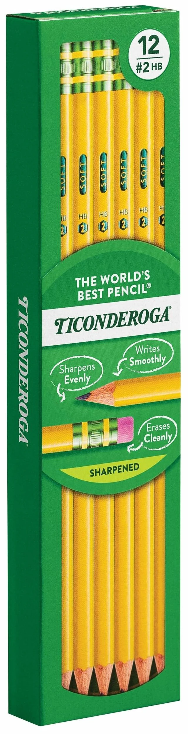 Alt view image 4 of 6 - Ticonderoga Wood-Cased Pencils, Pre-Sharpened