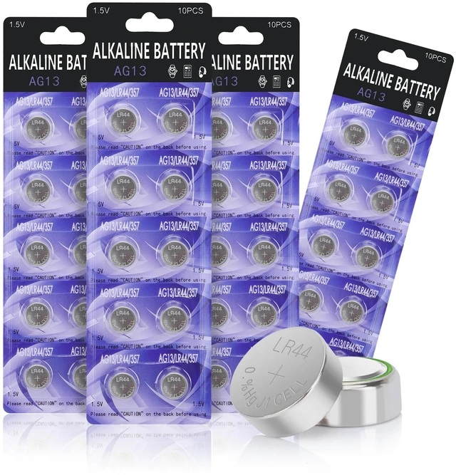 Main image of LR44 Button Cell Batteries 40 Pack, 1.5V - Compatible with AG13 357 303 SR44