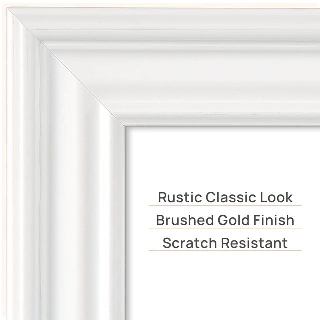 Alt view image 6 of 7 - Upsimples 5x7 Picture Frame, Vintage Decor, 1Pack White
