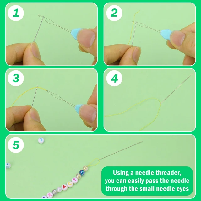Alt view image 3 of 6 - UOOU 150 Pcs Beading Needles Size 10-0.45mm for Jewelry Making