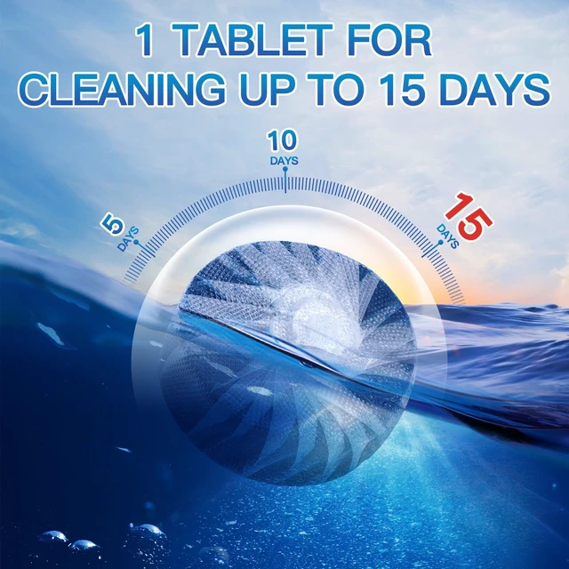 Alt view image 3 of 5 - Vacplus Toilet Bowl Cleaner Tablets, 12 Pack, Auto Cleaning, Long-Lasting