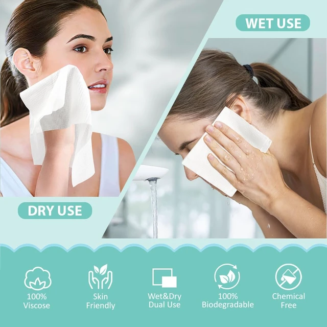 Alt view image 4 of 6 - HOMEXCEL Disposable Face Towels Ultra Soft & Absorbent