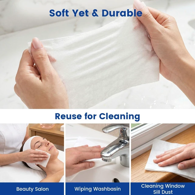 Alt view image 6 of 6 - BigOtters 100PCS Compressed Towels Disposable Face Towels Expandable Wipe Tablets for Travel Outdoor Camping Hiking Hotel Cleaning Survival Gear Supplies