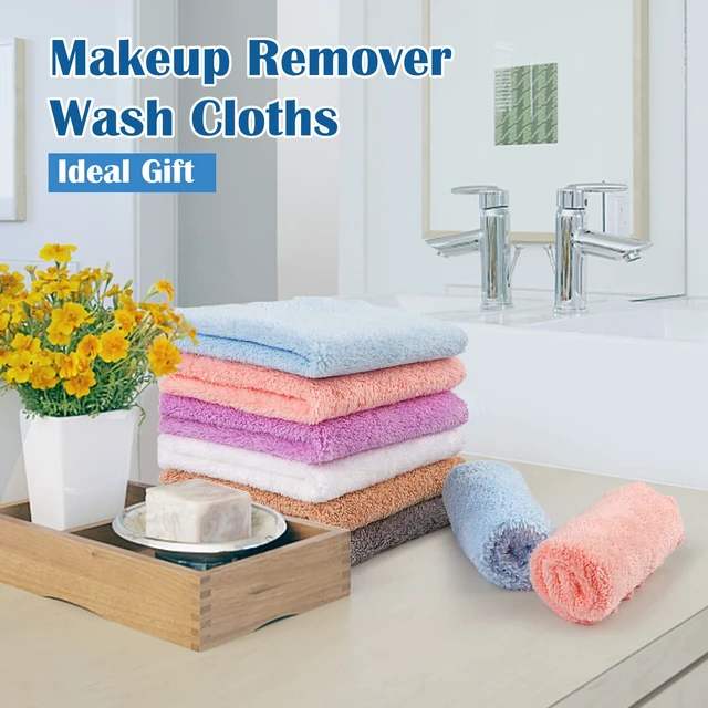 Alt view image 2 of 7 - Orighty Makeup Remover Cloths 24 Pack Microfiber Face Towels 7x7 Inch