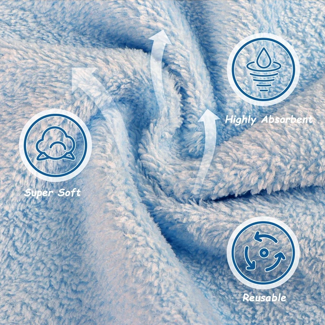 Alt view image 7 of 7 - Orighty Makeup Remover Cloths 24 Pack Microfiber Face Towels 7x7 Inch