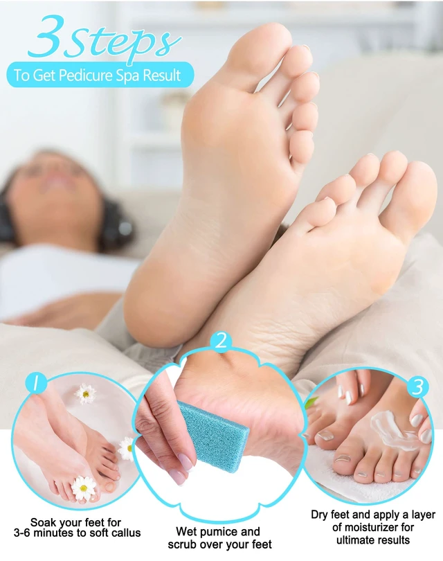 Alt view image 2 of 7 - Maryton Disposable Foot Scrubber Pedicure Pumice Stone, 40PCS