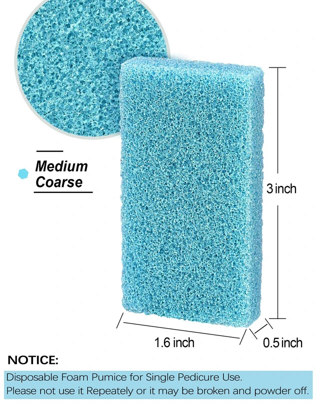 Alt view image 6 of 7 - Maryton Disposable Foot Scrubber Pedicure Pumice Stone, 40PCS