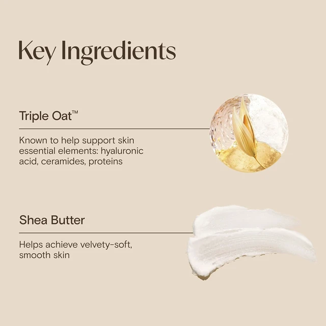 Alt view image 3 of 6 - Aveeno Skin Relief Moisturizing Body Lotion, 18 fl oz, Heals Very Dry Sensitive Skin, Fast Absorbing with Soothing Triple Oat Shea Butter, Fragrance Free, Non-Comedogenic
