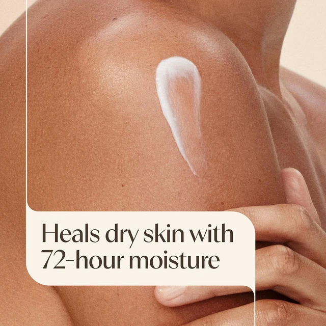 Alt view image 2 of 6 - Aveeno Skin Relief Moisturizing Body Lotion, 18 fl oz, Heals Very Dry Sensitive Skin, Fast Absorbing with Soothing Triple Oat Shea Butter, Fragrance Free, Non-Comedogenic