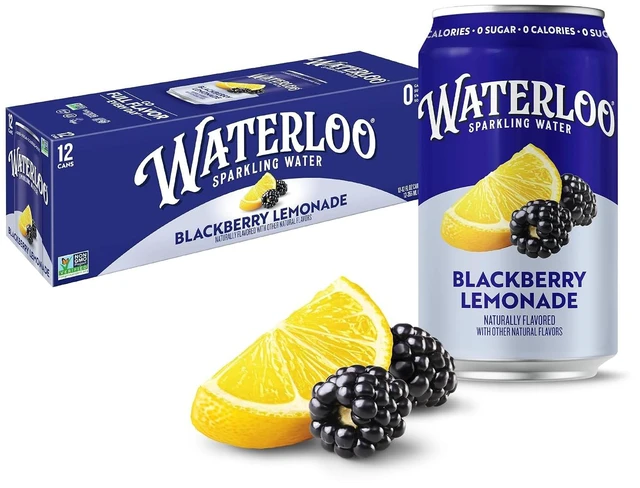 Main image of Waterloo Sparkling Water Blackberry Lemonade, 12 Fl Oz Cans (Pack of 12)