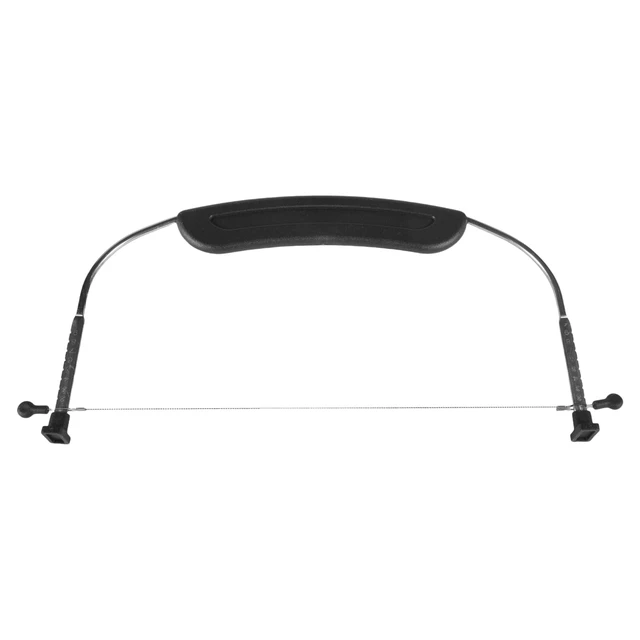 Alt view image 2 of 6 - Adjustable Cake Cutter Slicer Leveler, 9 Different Heights, Premium Food Grade Stainless Steel Double Wires, Black
