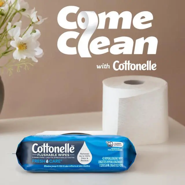 Alt view image 6 of 7 - Cottonelle Ultra Clean Toilet Paper, Strong Toilet Tissue, 12 Mega Rolls
