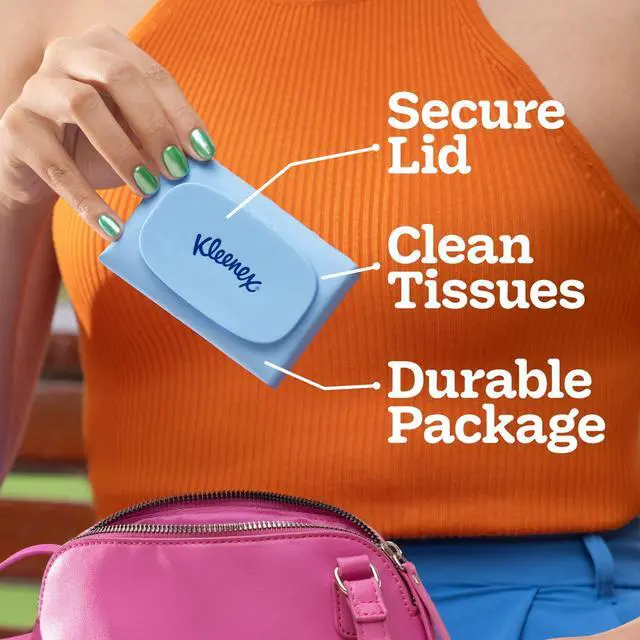 Alt view image 7 of 7 - Kleenex Snap & Go Ultra Soft 3-Ply On-The-Go Facial Tissues, 4 Pack