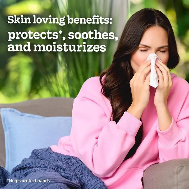 Alt view image 2 of 7 - Kleenex Lotion with Coconut Oil 3-Ply Cube Box Facial Tissues, 6 Pack (360 Total Tissues)