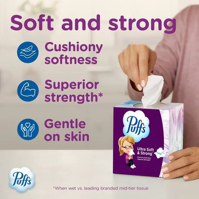 Alt view image 3 of 7 - Puffs Ultra Soft Tissues, 4 Count