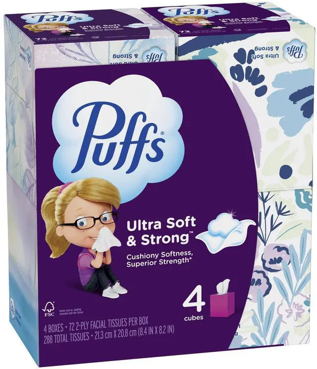 Alt view image 7 of 7 - Puffs Ultra Soft Tissues, 4 Count