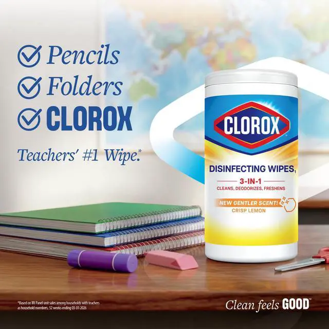 Alt view image 6 of 7 - Clorox Disinfecting Cleaning Wipes Variety Pack, Bleach Free, Fresh Scent and Crisp Lemon, 35 Count Each, Pack of 3