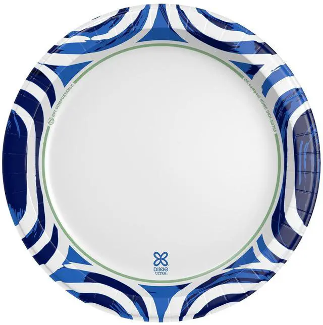 Alt view image 4 of 5 - Dixie Ultra Disposable Paper Plates, 10", Multi-Color, 50 Count