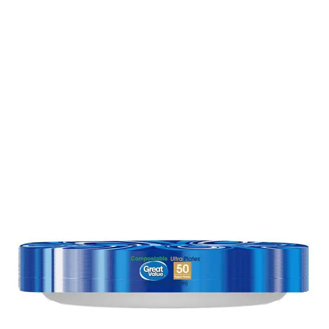 Alt view image 2 of 7 - Great Value Ultra Paper Plates, 10 in, 50 Count